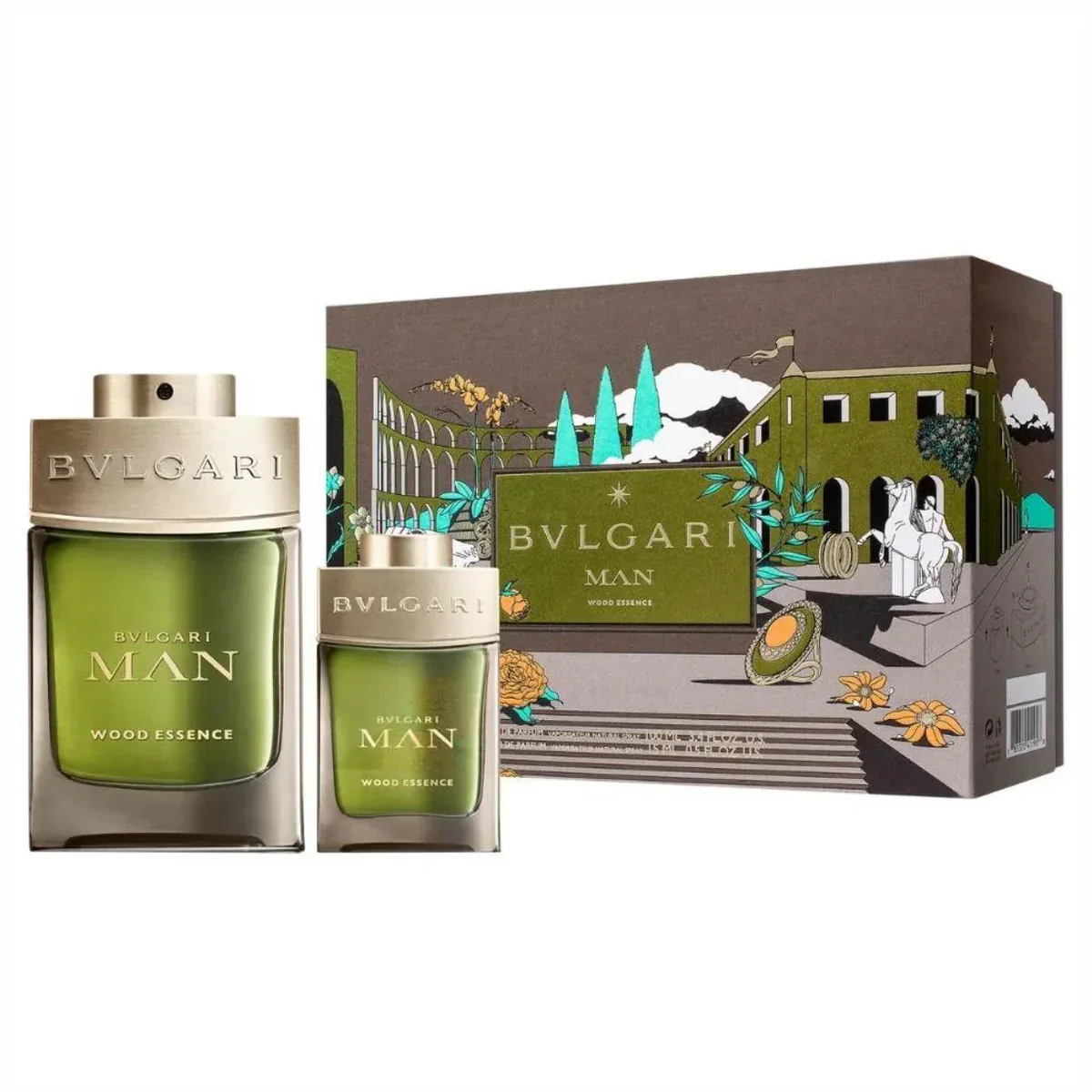 Bvlgari Man Wood Essence Gift Set 100ml plus 15ml