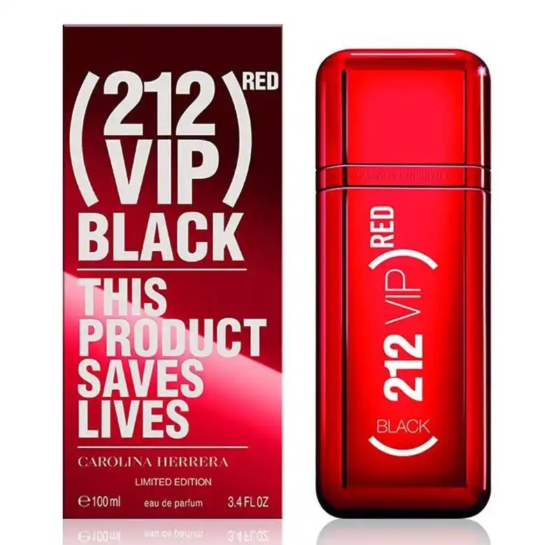 Carolina Herrera 212 Vip Black Red Limited Edition (Edp) 100ml - Image 2