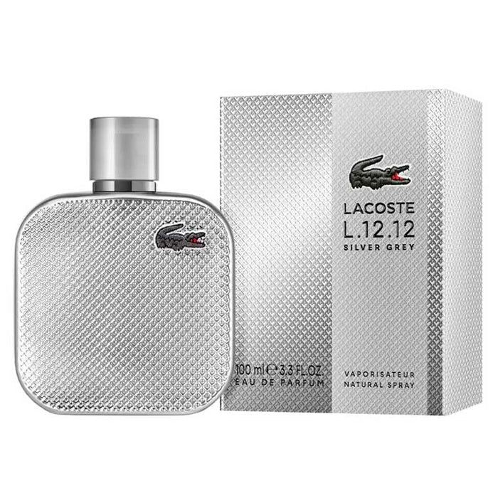 Lacoste L 12 12 Silver Grey Eau de Parfum 100ml - Image 2